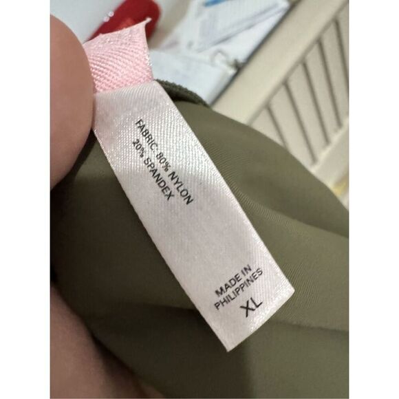 Y2K Victoria Secret Women's Green Pleated Swim Skirt sz XL Beachy Vacation Cyber - Picture 3 of 4